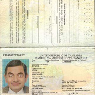 Tanzania Passport Download Template File