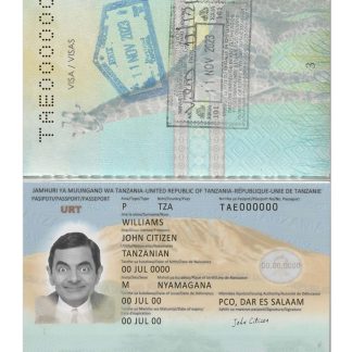 Tanzania Passport 2019 Download Template File