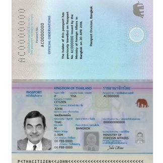 Thailand Passport v2 Download Template File