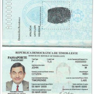 Timor Leste Passport Download Template File