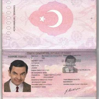 Turkey Passport 2010 Download Template File