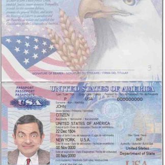 USA Passport Download Template File