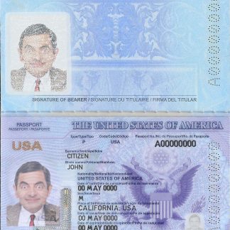 USA Passport 2020 Download Template File