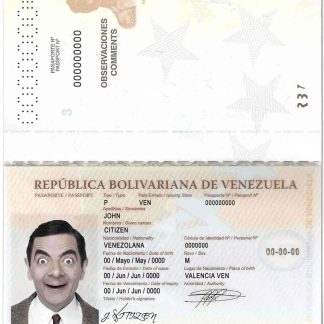 Venezuela Passport Download Template File