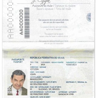 Brazil Passport 2016 Download Template File