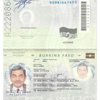 Burkina Faso Passport 2008 Download Template File
