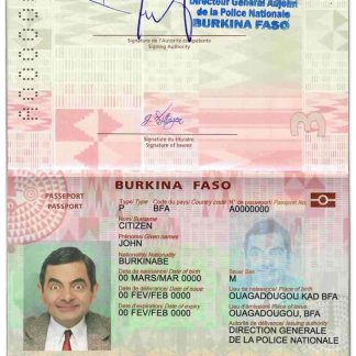 Burkina Faso Passport 2018 Download Template File