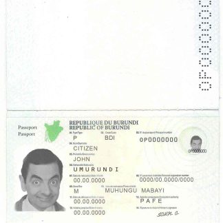 Burundi Passport 2011 Download Template File