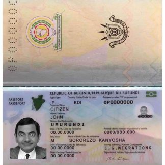 Burundi Passport 2019 Download Template File