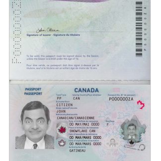 Canada Passport 2023 v2 Download Template File