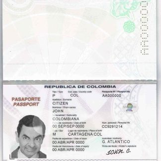 Colombia passport (2018 2018) download template file