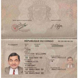 Congo passport (2014 present) download template file