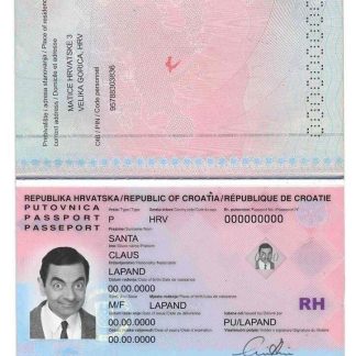 Croatia passport download template file