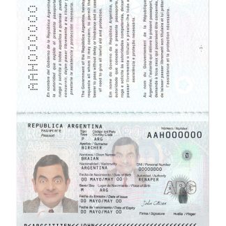 Argentina Passport 2022 Download Template File