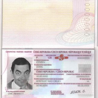 Czech Passport Download Template File
