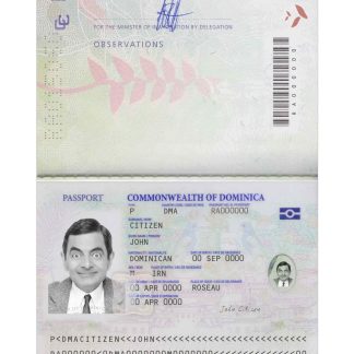 Dominica Passport 2021 Download Template File