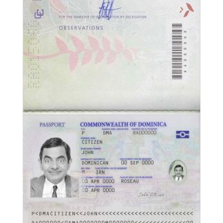 Dominica Passport 2021 Download Template File