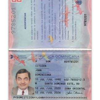 Dominican Republic Passport 2020 Download Template File
