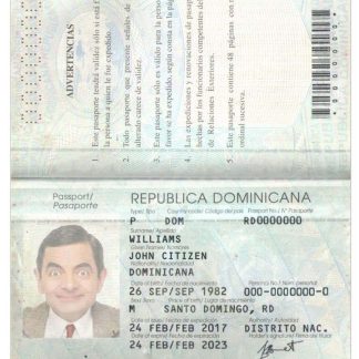 Dominicana Passport Download Template File