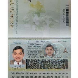 Ecuador Passport 2021 Download Template File