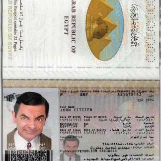 Egypt Passport Download Template File