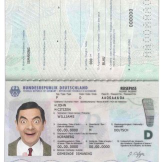 Germany Passport 2017 Download Template File
