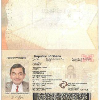 Ghana Passport Download Template File
