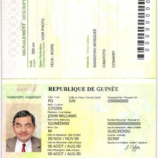 Guinea Bissau Passport Download Template File
