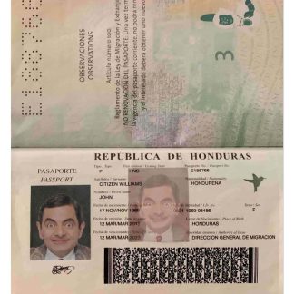 Honduras Passport Download Template File