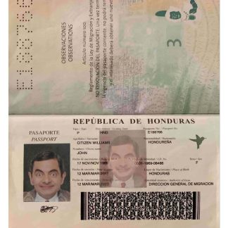 Honduras Passport Download Template File