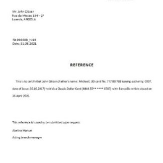 Angola Bancobic closure reference download template file