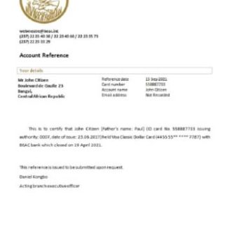 Central Africa Ecobank reference download template file