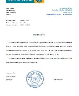 Cyprus Bank of Cyprus reference download template file