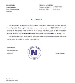 Denmark Nykredit reference download template file
