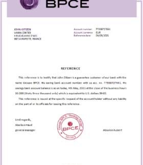 France Groupe BPCE reference download template file