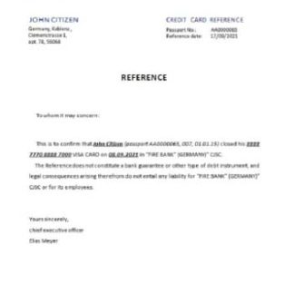 Germany Fire closure reference download template file