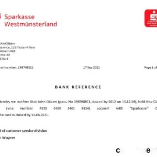Germany Sparkasse closure reference download template file