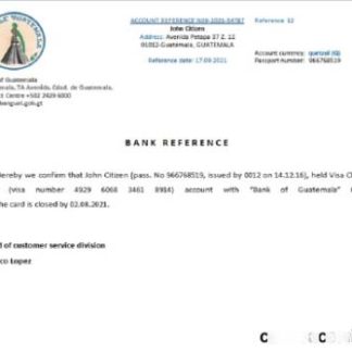 Guatemala Bank of Guatemala closure reference download template file