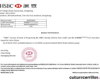 Hong Kong HSBC reference download template file
