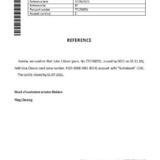Hong Kong Scotiabank closure reference download template file
