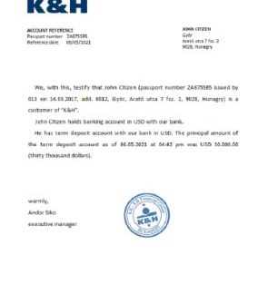 Hungary K&H reference download template file