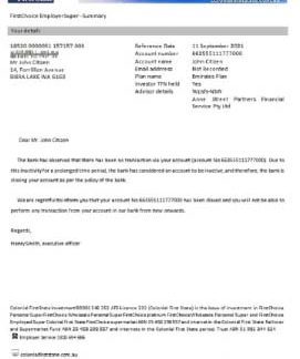 Australia Colonial first state closure reference download template file