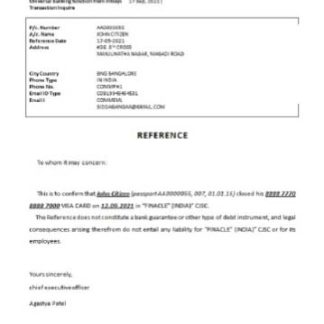 India Finacle bank closure reference download template file