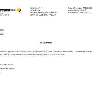 Australia Commonwealth closure reference download template file