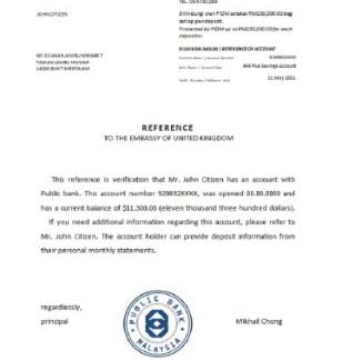 Malaysia Public bank reference download template file