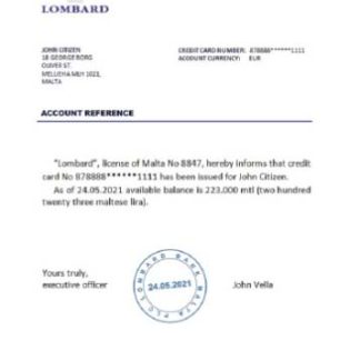 Malta Lombard Bank reference download template file