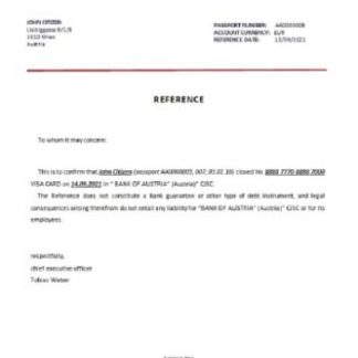 Austria BAWAG PSK closure reference download template file