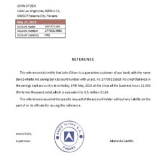 Panama Banco Aliado reference download template file