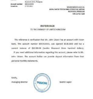 Paraguay Vision reference download template file