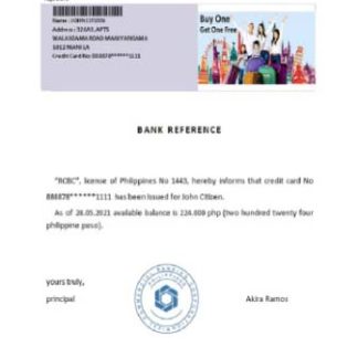 Philippines RCBC reference download template file